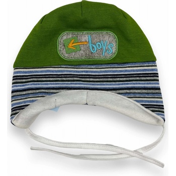 Nikos chlapecká zimní čepice zelené