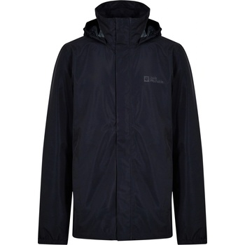 Image 1 of Jack Wolfskin Men's Stormy 2L Waterproof Long Sleeve Rain Anorak - Black