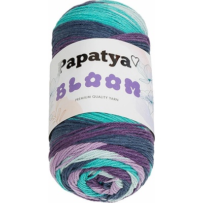 BELLATEX Příze Papatya Bloom 100 g, 10 fialová, tyrkysová, modrá