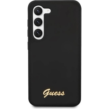 GUESS Гръб Guess Liquid Silicone Metal Logo Case за Samsung Galaxy S23 Plus - Черен