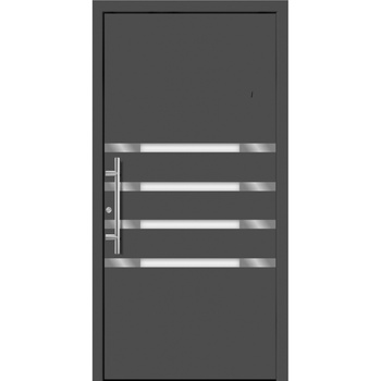 Splendoor Hliníkové vchodové dvere Moderno M450/B, antracitová metalíza, 110 Ľ