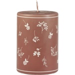Unipar Кафява свещ , време на горене 48 часа Fleur - Unipar (Fleur Terracotta Pillar 70x100)