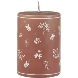 Unipar Кафява свещ , време на горене 48 часа Fleur - Unipar (Fleur Terracotta Pillar 70x100)