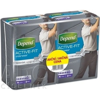 Depend Active Fit M pre mužov DUOPACK M 2 x 8 ks, 1 set