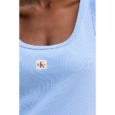 Calvin Klein рокля от памук с еластан (LV047F257G)