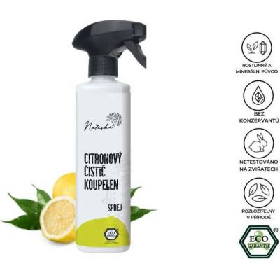 TERRA GAIA Natasha čistič koupelen sprej Citronový 500 ml – Sleviste.cz