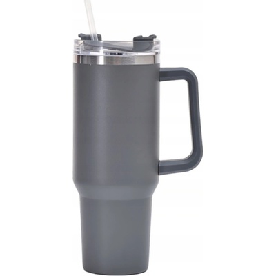 MagiCook Termohrnek s brčkem style USa 1,2 l tmavá šedá