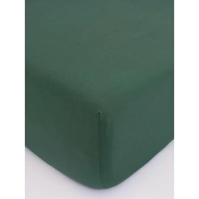 MKLozkoviny.sk Jersey plachta Classic tmavo zelená 180x200