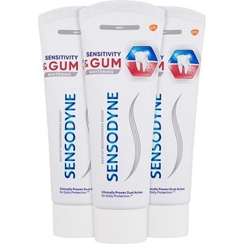 Sensodyne Sensitivity&Gum Whitening zubní pasta 3 x 75 ml