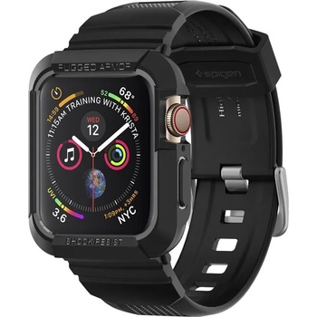 Spigen Удароустойчив, силиконов кейс за APPLE WATCH 4 / 5 / 6 / SE (44MM) от Spigen Rugged Armor PRO - черен ( 8809613768060-062CS25324 ) - 10027