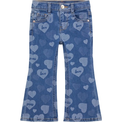 Guess Детски дънки Guess - На сърчица, сини, 12 м (20253-K5YA04-D4CA0-PTGO-12M)