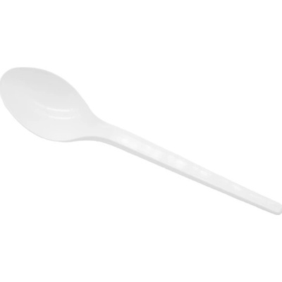 Lyžica 17cm PS viacrázová biela (100ks)