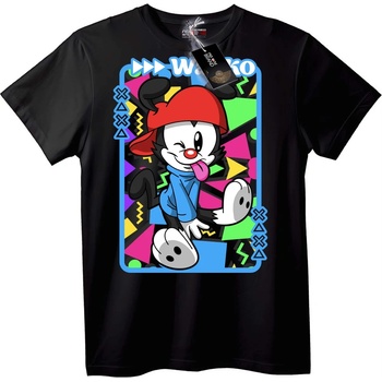 NOONEBRAND Тениска WOW Карикатурна Мишка - 2XL, Black