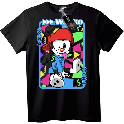 NOONEBRAND Тениска WOW Карикатурна Мишка - 2XL, Black