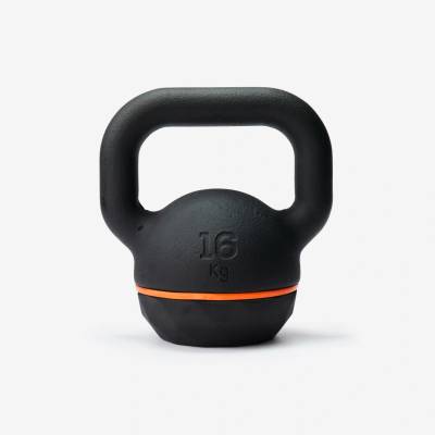 DOMYOS liatinový s gumenou základňou 16 kg