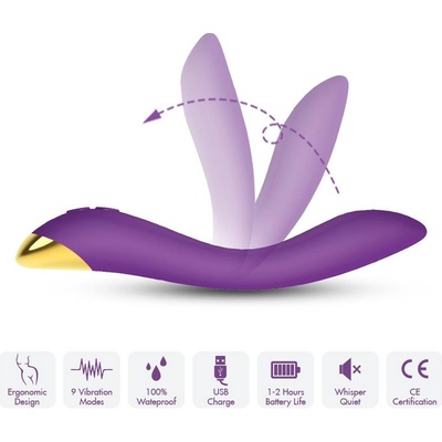 Flamingo luxusný vibrátor na stimuláciu bodu G BOSS series