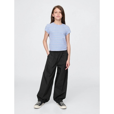 GAP Children's Poplin Pants Baggy Joggers Girls čierna