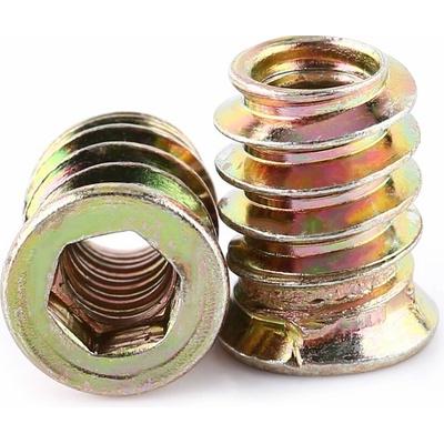 Závitová vložka do dřeva M6 x 15 mm (20 ks)