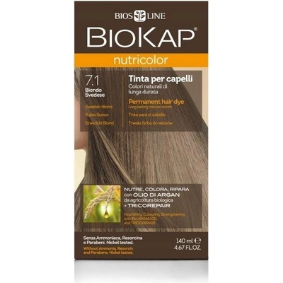 BIOKAP NUTRICOLOR barva 7.1 Švédský blond 140 ml