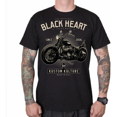 Black heart Мъжка тениска black heart - motor cycle - ЧЕРЕН - 8294