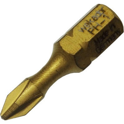 ASW Накрайник бит PH Philips кръстат с покритие, торсионен Wekador - PH 1, 25 mm, 1/4 inch - 031590 (1000031590)