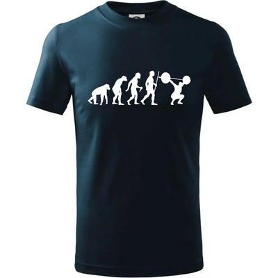 Evolution fitness tričko detské tmavomodrá
