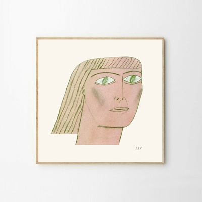 Moikka Plagát Green Lady by Stine Belden Røed 70x70cm