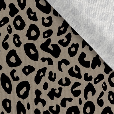 Takoy Teplákovina Takoy 150cm leopard MAXI béžový