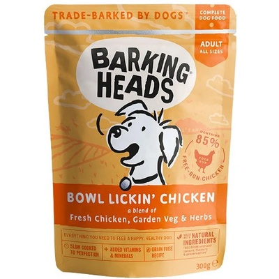 Barking Heads & Meowing Heads Bowl Lickin’ Chicken GRAIN FREE 300 г