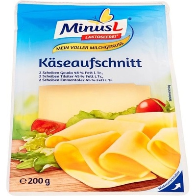 Minus L Zmes zrejúcich plnotučných polotvrdých syrov plátky 200 g
