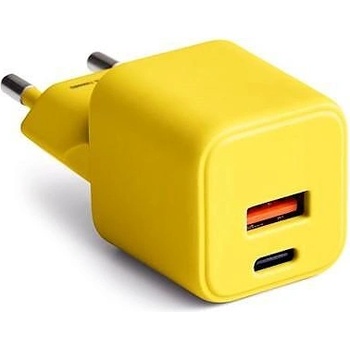 Colorum Зарядно usb-a + usb-c pd 30w colorum жълто