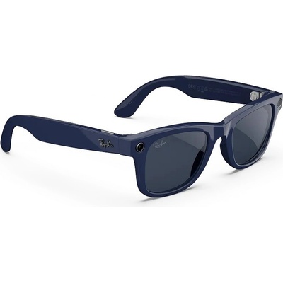 Meta RAY-BAN Meta Wayfarer Standard Smart Glasses Gen 2 - Shiny Cosmic Blue, Clear to Sapphire T 0RW40126628MF50