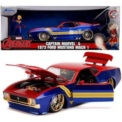 Jada Marvel Captain Ameryka Ford Mustang 1973 Měřítko 1:24