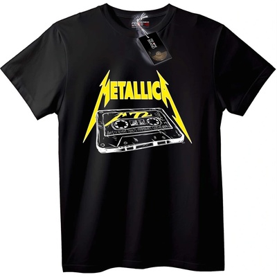 NOONEBRAND Тениска Metallica Касета - 7XL, Black