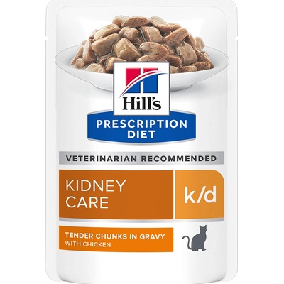 Hill´s Prescription Diet k/d Kidney Care s kuracím kuracie 24 x 85 g