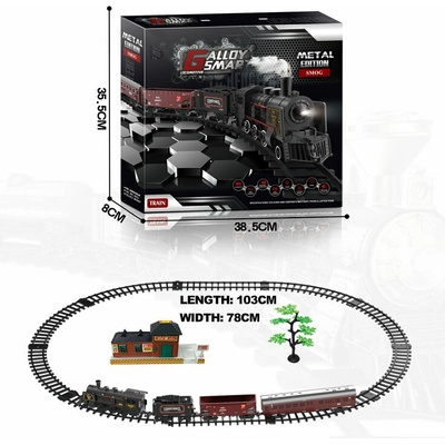 Mamido Vláčkodráha s kouřící lokomotivou světlem a hudbou – Hledejceny.cz