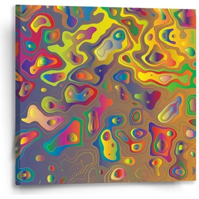 Sablio Obraz Barevné skvrny - 50x50 cm