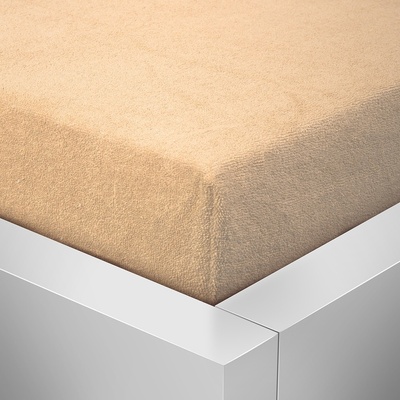 Homeville froté prostěradlo béžové 90x200x30