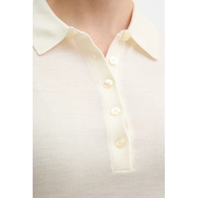 BOSS Вълнена тениска с яка BOSS Fidenka (50545015)