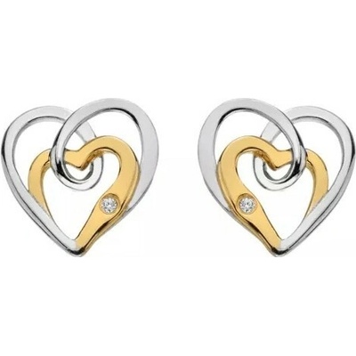 Hot Diamonds Dámske bicolor náušnice Heart DE847