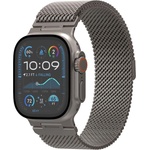 Decoded Стоманена, неръждаема каишка за Apple Watch 44мм, 45мм, 46мм, Ultra, Ultra 2, Ultra 3 49мм - Decoded Milanaise Traction Stainless Steel Watch Band (titanium) (D25AWS49TCS1TM)