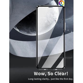 Sony Xperia 10 VI View Window/ Magnetic Metal Frame/ HD Tempered Glass Калъф и Протектор