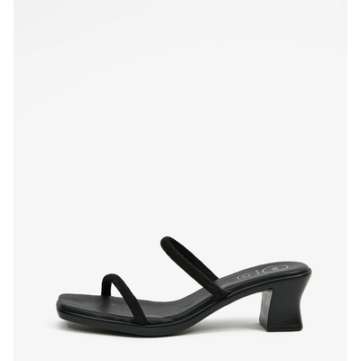 Ojju Черни дамски кожени чехли с токчета OJJU Ojju | Cheren | ЖЕНИ | 39