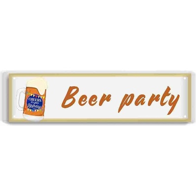 Ceduľa Beer Party