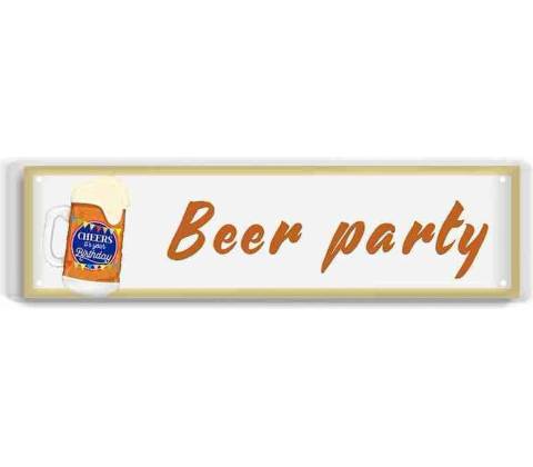 Ceduľa Beer Party