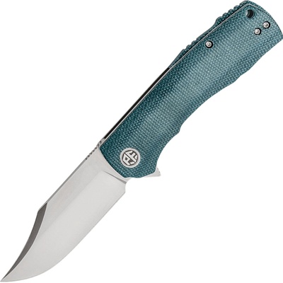 ! Petrified Fish PFP03 Victor Satin K110 Blue Micarta PFP03BMP
