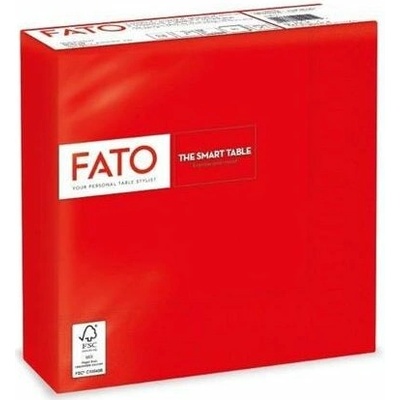 FATO Ubrousky 1/4 ohyb 33x33cm Smart Table červená 50ks