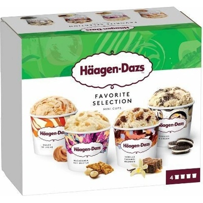 Mrazený Häagen-Dazs zmrzlina Favorite selection 4x95 ml