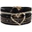 HARAHU Гривна AG-38809 Heart - Черна / Златна KP38809