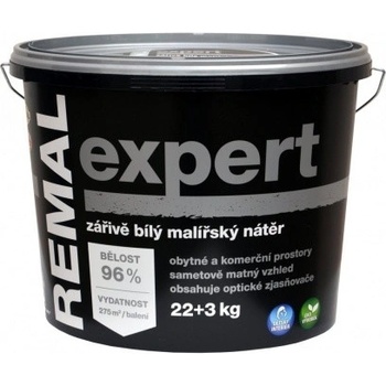 Barvy A Laky Hostivař Remal Expert zářivě bílá malířská barva, 22+3 kg + STR8 sprej, 50 ml